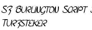 SF Burlington Script SC Bold